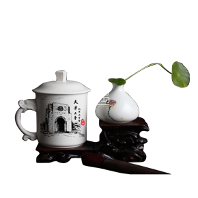 定窑陶瓷茶具玉龙杯商务礼品